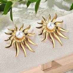 304 Stainless Steel Stud Earrings&nbsp;EJEW-Z084-17G