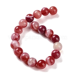 Natural Striped Agate/Banded Agate Beads Strands&nbsp;G-Z060-A01-C15