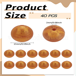 40Pcs Silicone Beads&nbsp;SIL-LP0001-22