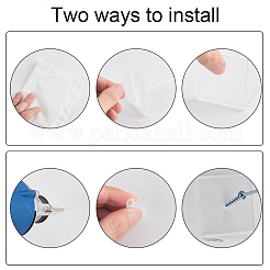 Acrylic Wall Mounted Headband Storage Rack&nbsp;AJEW-WH0534-02