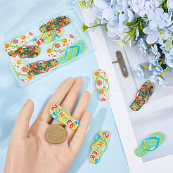 16Pcs 4 Styles Slipper Theme Acrylic Pendants&nbsp;MACR-SC0001-69