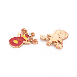Eco-Friendly Alloy Enamel Pendants&nbsp;ENAM-T011-79-NR