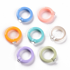 Opaque Acrylic Finger Rings&nbsp;RJEW-T016-06