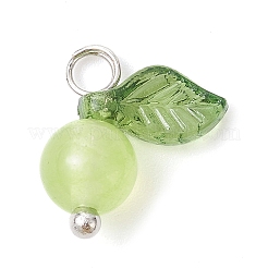 Natural Dyed Malaysia Jade Fruit Charms&nbsp;PALLOY-JF02431-02