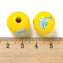 Natural Wood European Beads&nbsp;WOOD-S059-01O
