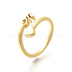 Brass Cuff Rings for Women&nbsp;RJEW-U044-M