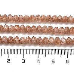 Natural Gold Sunstone Beads Strands&nbsp;G-B088-D18-02