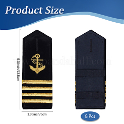4 Pairs Polyester Fiber Epaulettes&nbsp;AJEW-CN0005-73
