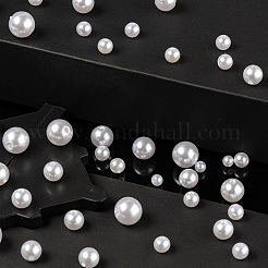 1150Pcs 5 Style ABS Plastic Imitation Pearl Beads&nbsp;KY-LS0001-20
