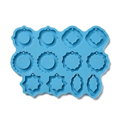Rhombus & Star & Oval Shape DIY Pendant Silicone Molds&nbsp;DIY-M048-05