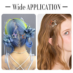 20Pcs Iron Enamel Snap Hair Clips&nbsp;PHAR-TADJ0001-08