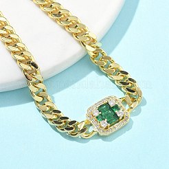 Brass Micro Pave Cubic Zirconia Bracelets&nbsp;BJEW-S158-05G