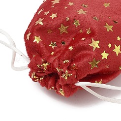 Gold Stamping Christmas Velvet Storage Bags&nbsp;ABAG-Q053-01A-02A