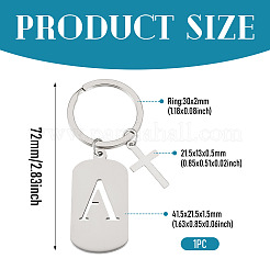 1Pc Stainless Steel Keychains&nbsp;KEYC-TADJ0001-08A
