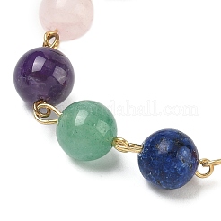 Chakra Natural Mixed Gemstone Connector Charms&nbsp;AJEW-AL0022