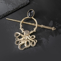 Tibetan Style Alloy Octopus Hair Sticks&nbsp;LS-PW-WG3AEA5-01