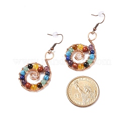 Gemstone Dangle Earrings&nbsp;EJEW-JE04906-01
