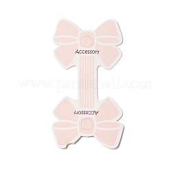 Fold Over Bowknot Cardboard Paper Jewelry Display Cards for Necklace & Bracelet Storage&nbsp;CDIS-A006-06