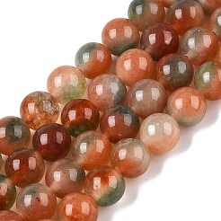 Dyed Natural White Jade Beads Strands&nbsp;G-T138-8mm-210-20