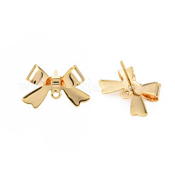 Brass Stud Earring Findings&nbsp;KK-S360-174