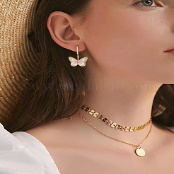 2Pcs Brass Enamel Pendants&nbsp;KK-LP0002-19B