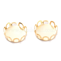 304 Stainless Steel Charms Cabochon Settings&nbsp;STAS-Y001-11G