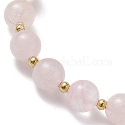 Butterfly Natural Rose Quartz Stretch Bracelets&nbsp;BJEW-JB10085
