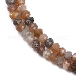 Natural Multi-Moonstone Beads Strands&nbsp;G-F778-A07-02