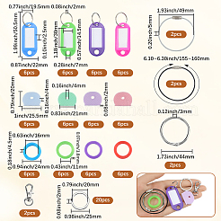 DIY Plastic Key Sleeve Pendant Keychain Making Kits&nbsp;DIY-SP0002-52