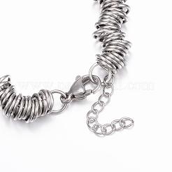 Tarnish Resistant 304 Stainless Steel Chain Bracelets&nbsp;BJEW-E305-02P