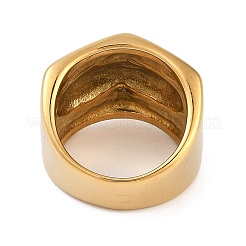 Ion Plating(IP) 304 Stainless Steel Finger Rings&nbsp;RJEW-D083-12G-01