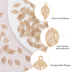 120Pcs Rack Plating Brass Filigree Charms&nbsp;KKC-HY0001-02