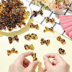 30Pcs 5 Styles Printed Transparent Acrylic Beads&nbsp;TACR-YW0003-46
