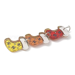 Christmas Printed Acrylic Big Pendants&nbsp;MACR-F086-03C