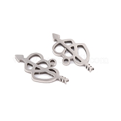 Non-Tarnish 5Pcs 201 Stainless Steel Pendants&nbsp;LS-STAS-M056-03P