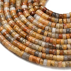 Natural Crazy Agate Beads Strands&nbsp;G-Z110-A22-2x4mm