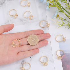 20Pcs Adjustable Brass Finger Ring Findings&nbsp;DIY-CA0005-62