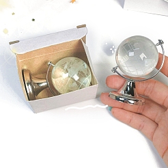 Featuring Brass and Glass Rotating Globe with Acid Etched Map&nbsp;PW-WGAE513-01