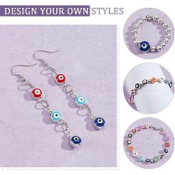 12 Colors Alloy Enamel European Beads&nbsp;ENAM-NB0001-40G
