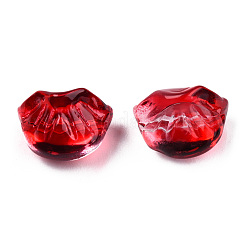 Transparent Spray Painted Glass Beads&nbsp;GLAA-N035-033-C07