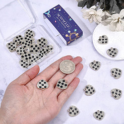 30Pcs Alloy Rhinestone Pendants&nbsp;ENAM-SC0008-21P