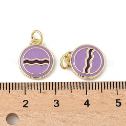 Brass Enamel Charms&nbsp;KK-Q039-18G
