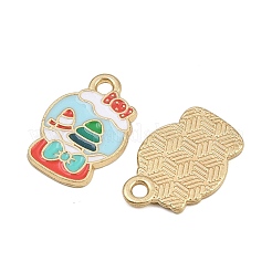 Christmas Themes Alloy Enamel Pendants&nbsp;ENAM-Z023-01G-09