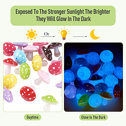 20Pcs UV Plating Opaque Luminous Acrylic Beads&nbsp;OACR-TA0005-13
