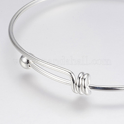 Adjustable Brass Bangles&nbsp;LS-BJEW-P148-03