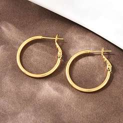 Brass Hoop Earrings&nbsp;EJEW-C171-02G