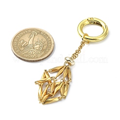 304 Stainless Steel Pouch Keychains&nbsp;HJEW-JM01300-02