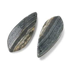 Natural Indian Green Line Jasper Pendants&nbsp;G-Z151-02F