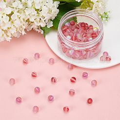 DIY Synthetic Moonstone Beads Stretch Bracelet Making Kits&nbsp;DIY-SC0012-84G