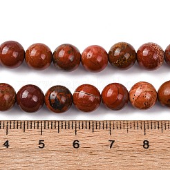 Natural Red Jasper Bead Strands&nbsp;G-R193-11-8mm